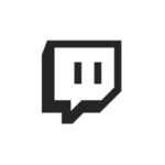 AI-generated round Twitch icon for social media branding